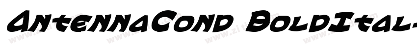 AntennaCond BoldItal字体转换